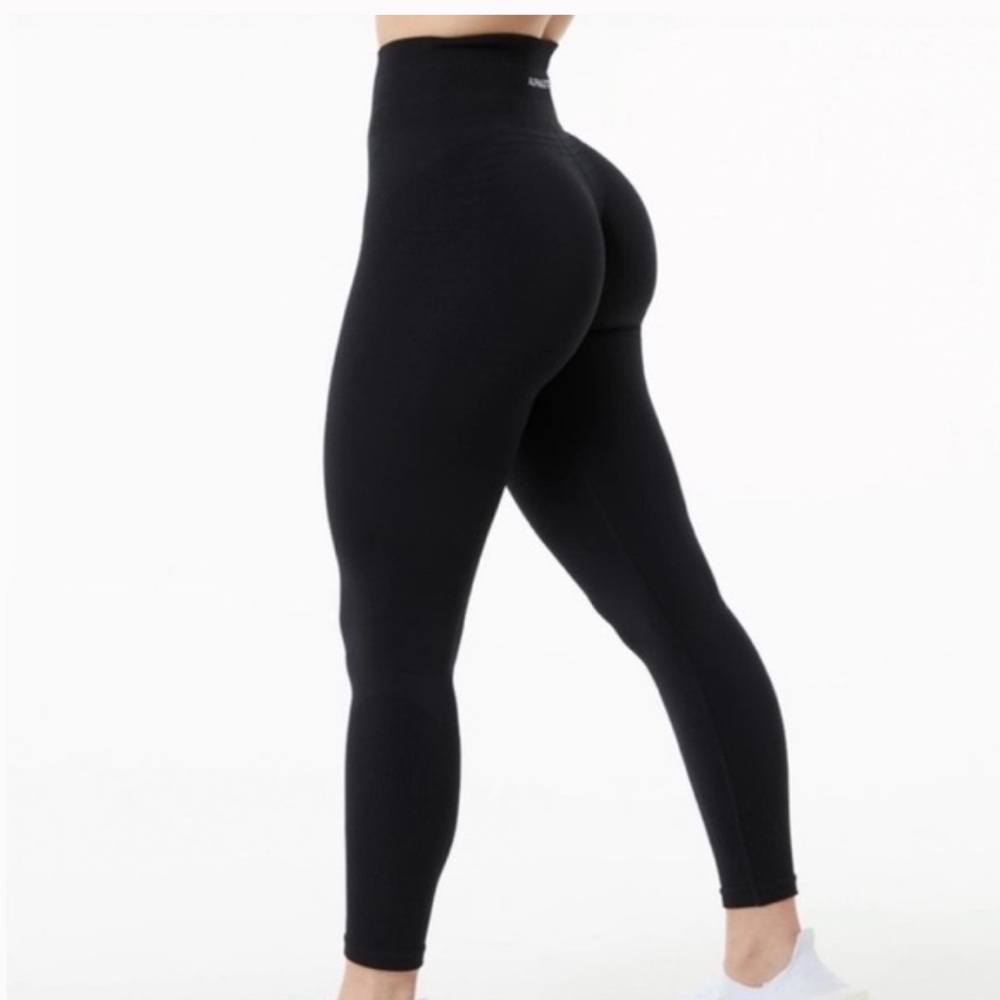 alphalete contour leggings black, size S